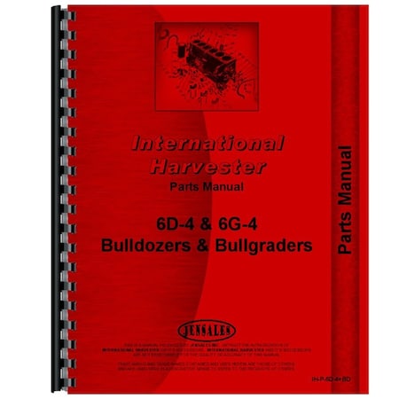 Tractor Parts Manual For International Harvester 4S-85